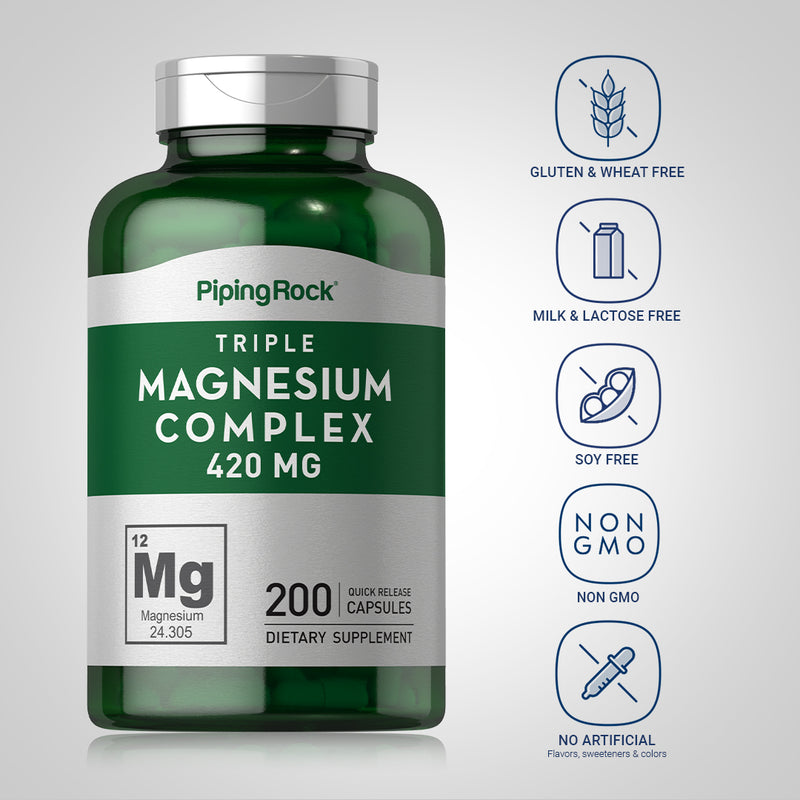 9991 PIP Triple Magnesium Complex 420 mg 200 Caps