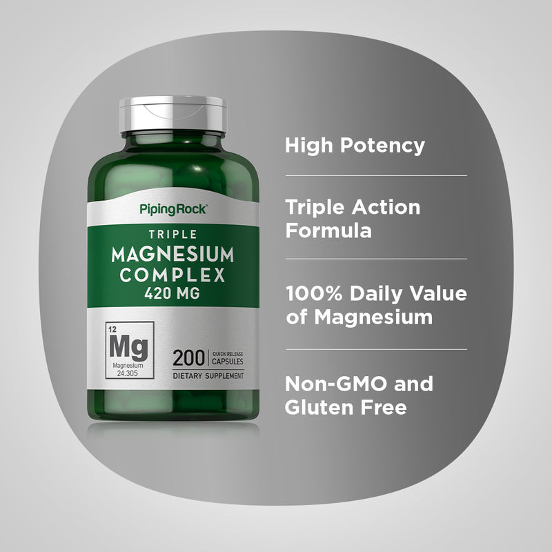 9991 PIP Triple Magnesium Complex 420 mg 200 Caps