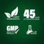 This infographic highlights the finest ingredients, 45 years of manufacturing, GMP quality assurance, and lab-tested products.