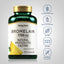 Bromelain bottle with icons indicating Gluten & Wheat Free, Milk & Lactose Free, Soy Free, Non-GMO, No Artificial Flavors or Preservatives.