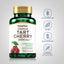 Tart Cherry bottle with icons indicating gluten & wheat free, soy free, milk & lactose free, no artificial flavors, colors or preservatives.