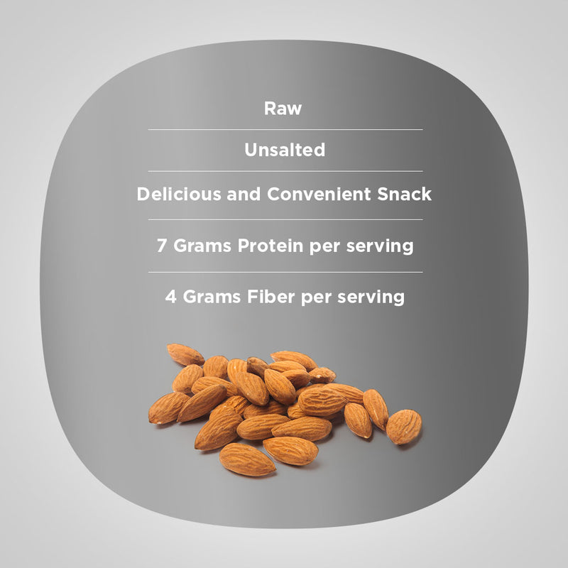 60240 PIP Almonds Raw Unsalte  1 lb  (50