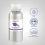 Lavender Oil bottle with icons indicating pure, GC/MS tested, and for external use only.