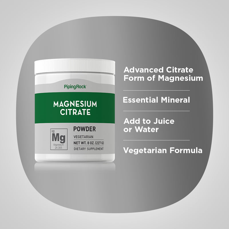 39386 PIP  Magnesium Citrate Powder 8 oz  2.5 yr