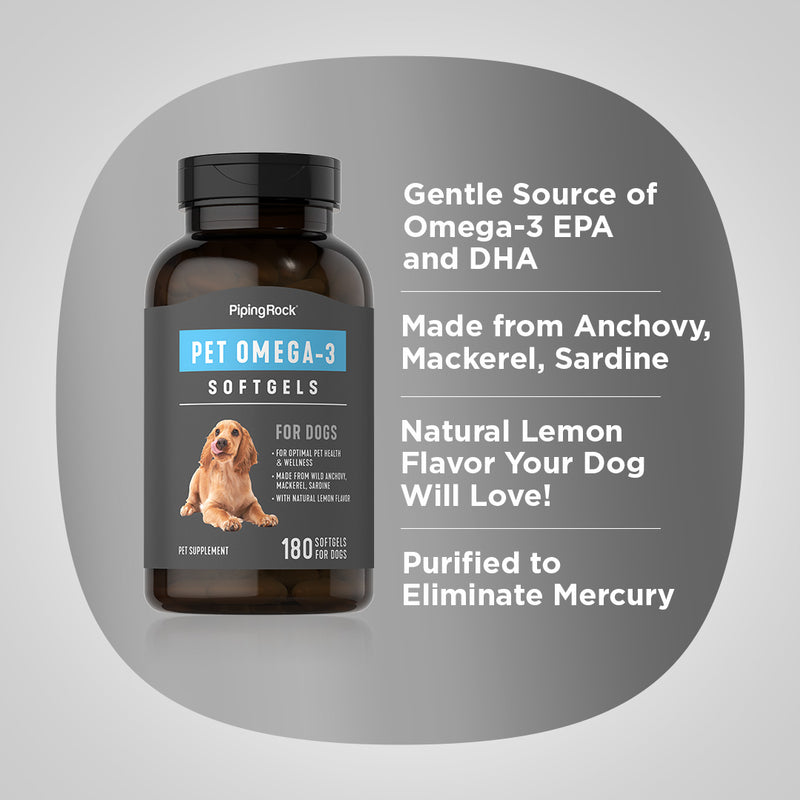 10390 PIP Omega-3 for Dogs 180 Softgels