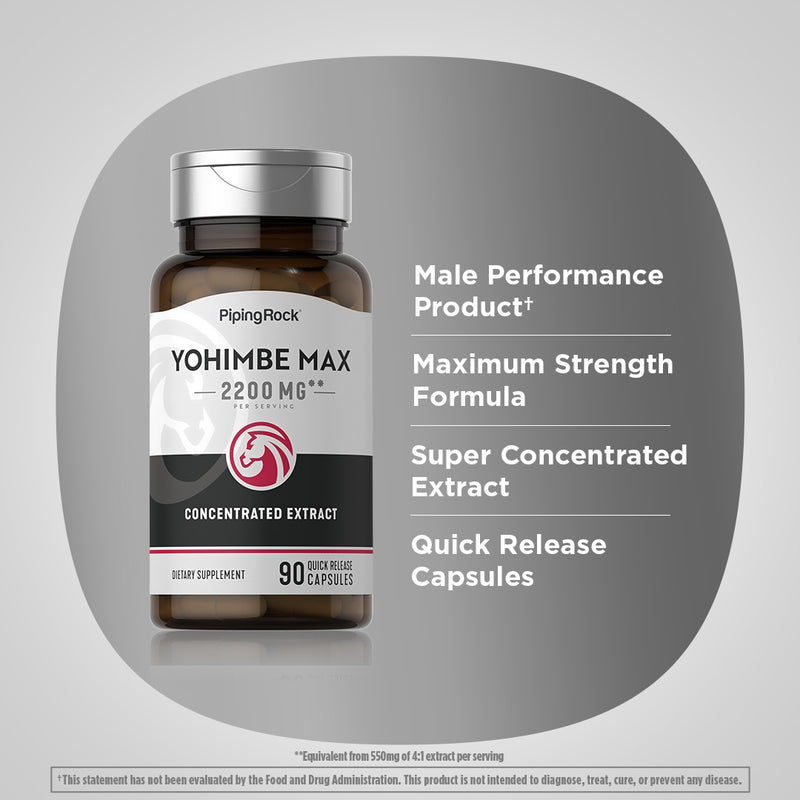 2011 PIP Yohimbe Max 2200 Capsules 90