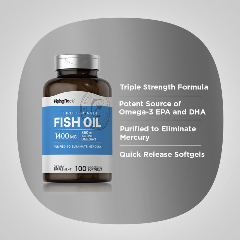 961 PIP Triple Strgth Fish Oil 1360 Softgels 100