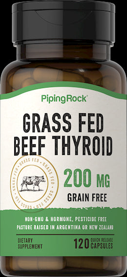 6061 PIP Grass Fed Beef Thyroid 200 mg 120 Capsules