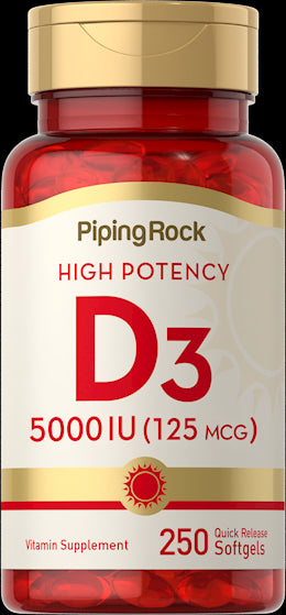 1613 PIP D3 5000 IU Softgels 250