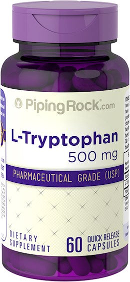 39357 PIP  L-Tryptophan 500 mg  Capsules 60