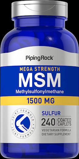 52 PIP Mega MSM + Sulfur 1500 mg 240 Coated Caplets