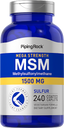 52 PIP Mega MSM + Sulfur 1500 mg 240 Coated Caplets