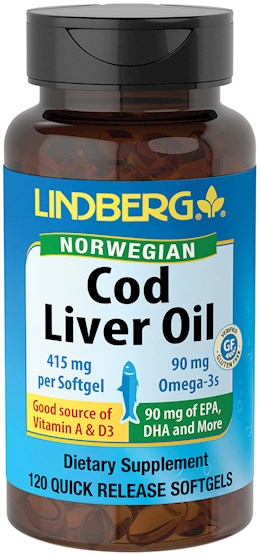 21870 LN Cod Liver Oil 415 mg 120 Softgels (LN1572)