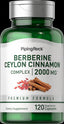 16241 PIP Berberine Complx w/ Ceylon Cinnamon 600 mg 120