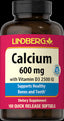22270 LN Calcium 600 mg w/Vit D3 200 IU 100 SG (LN1666)