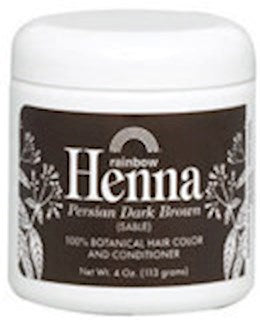 40100 Rainbow Res Dark Brown Henna 4 oz
