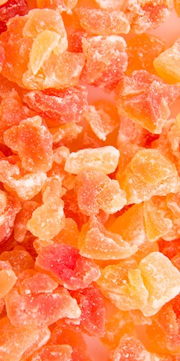 60940 PIP Dried Papaya (Diced) 1 lb (44.08#)