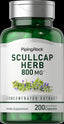 8991 PIP Scullcap Herb 800 mg Capsules 200