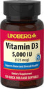 21310 LN Vitamin D3 5000 IU 120 Softgels (LN1615)