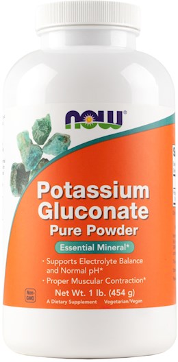 39392 Now Potassium Gluconate Powder 1 LB