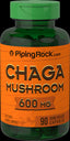 10830 PIP Chaga Mushroom 600 mg 90 Caps