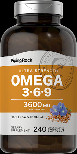1023 PIP Omega 369 Fish,Flax,Borage  Softgels 240