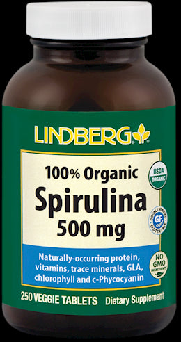 21480 LN Spirulina 500 mg - Organic 250 Tabs (98-141-250