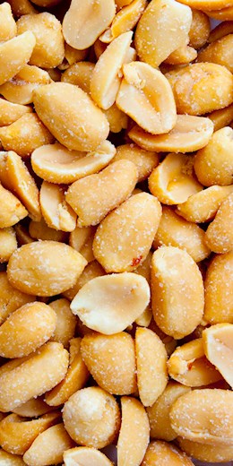 60820 PIP Peanuts Roasted Salted (No Shell) 1lb (25#)