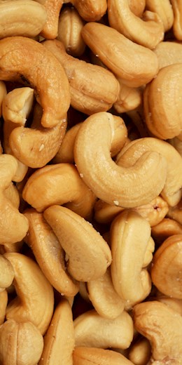 60260 PIP Cashews R/S Whole 1lb  (25#) KIT