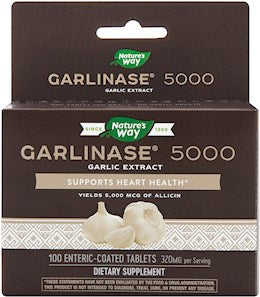 41583 Nature's Way Garlinase 5000 100 Tablets