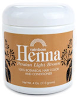 40101 Rainbow Res Light Brown Henna 4 oz
