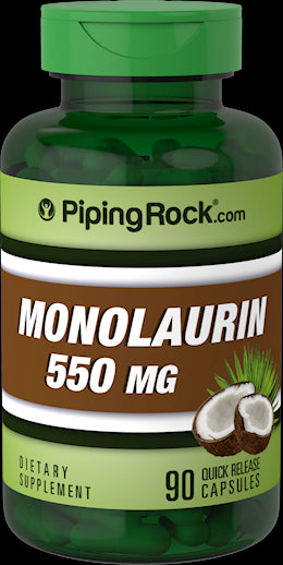 10890 PIP Monolaurin 550 mg 90 Capsules 8-6-F