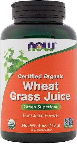 39418 Now Wheat Grass Juice (Organic) Powder 4 OZ