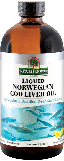 41420 Norwegian Cod Liver Oil Liquid (Lemon Lime)