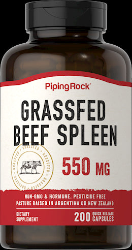 18261 PIP  Grass Fed Spleen 550 mg 200 Capsules
