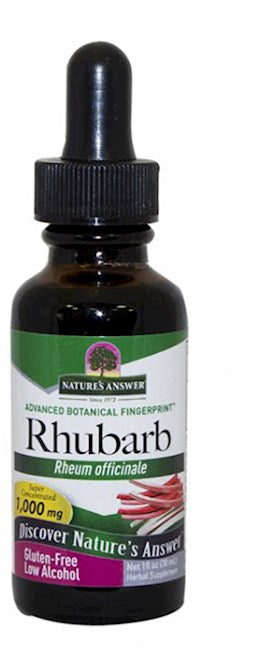 40394 Nat Answer Rhubarb Root Liquid Extract 1 fl oz