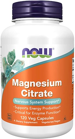 41624 Now Foods Magnesium Citrate 133 mg 120 Capsules