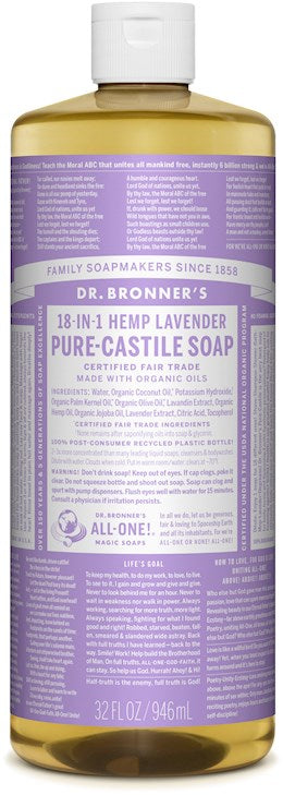 39751 Dr Bronners Castile Lavender Soap 32 oz