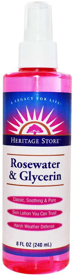 40874 Heritage Rosewater & Glycerin 8 oz Liq