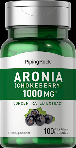 12410 PIP Aronia 1000 mg (Chokeberry) 100 Capsules