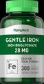1784 PIP Gentle Iron (Iron Bisglycinate) 28 mg 300 Caps