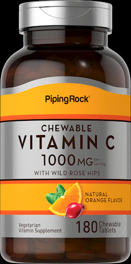 5537 PIP Chew VitC 1000 mg (Natural Orange)  180 Chew Ta