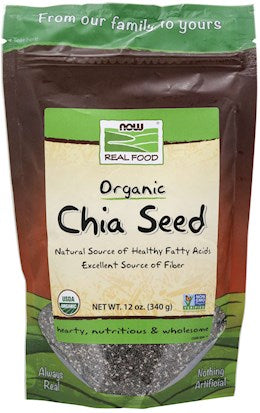 40948 Now Foods Chia Seeds (Black) Organic 12 oz