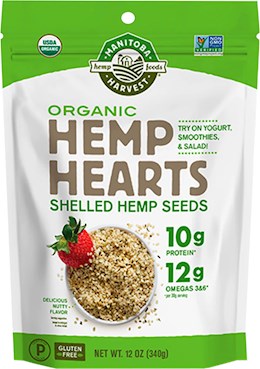 40883 Now  Organic Hemp Seed Hearts 8 oz Seeds
