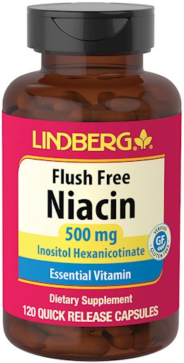 22230 LN Flush Free Niacin 500 mg 120 Caps (LN1233)