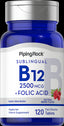 1131 PIP B12 2500+ Folic Acid 400mcg Lozenges 120
