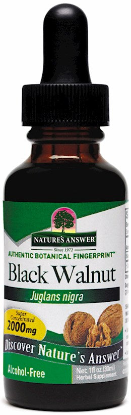 40331 Nat AnswBlack Walnut Hulls Liquid Extract AF 1 oz