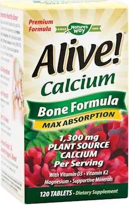 41582 Nature's Way Alive! Cal Bone Formula Max Absor 120