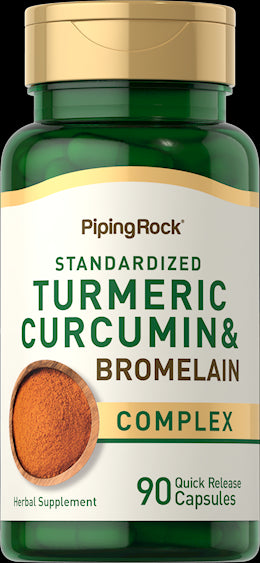 39939 PIP Turmeric & Bromelain 90 Caps