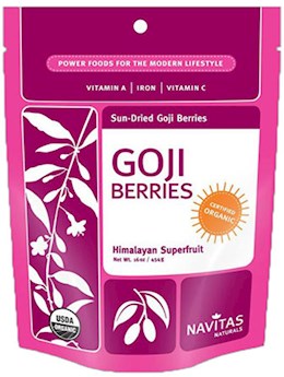40441 Navitas Nat Sun-Dried Goji Berries Organic 1 lb